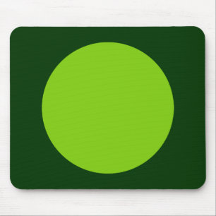 Alfombrilla De Ratón Círculo - Verde marciano y verde oscuro