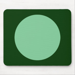 Alfombrilla De Ratón Círculo - Verde oscuro y verde oscuro