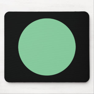 Alfombrilla De Ratón Círculo - Verde y negro desenfadados
