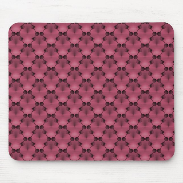 Alfombrilla De Ratón Círculos de funk profundo rosado retro Mousepad (Frente)
