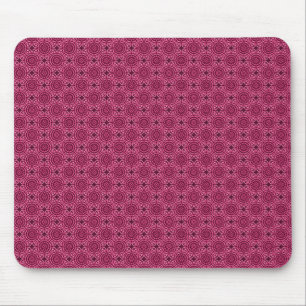Alfombrilla De Ratón Círculos elegantes rosados oscuros Mousepad