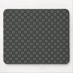 Alfombrilla De Ratón Círculos enrrollados gris oscuro Mousepad