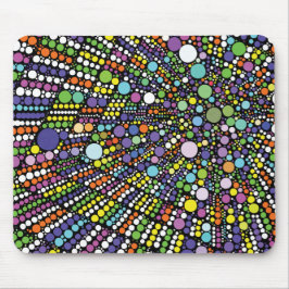 Alfombrilla De Ratón Círculos geométricos coloridos