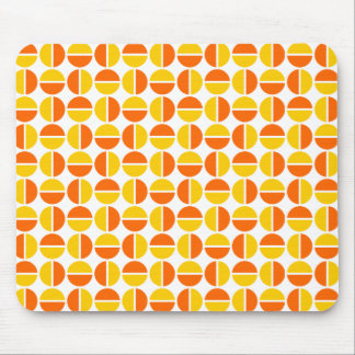 Alfombrilla De Ratón Círculos giratorios - Naranja y ámbar