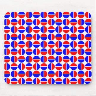 Alfombrilla De Ratón Círculos giratorios - Rojo y Azul