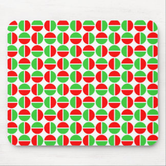 Alfombrilla De Ratón Círculos giratorios - Rojo y Verde