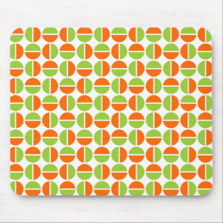Alfombrilla De Ratón Círculos giratorios - Verde y Naranja