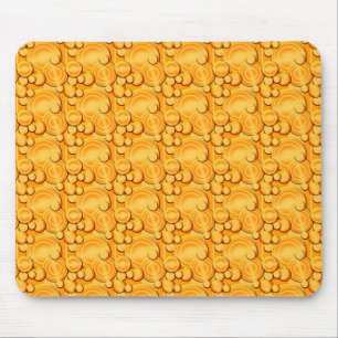 Alfombrilla De Ratón Círculos naranjas