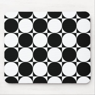 ALFOMBRILLA DE RATÓN CÍRCULOS NEGROS Y BLANCOS