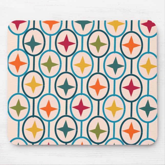 Alfombrilla De Ratón Círculos y estrellas (Frente)