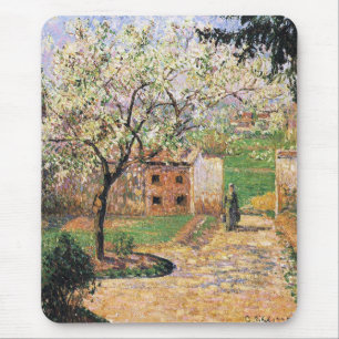 Alfombrilla De Ratón Ciruelo en Flor, Eragny Camille Pissarro