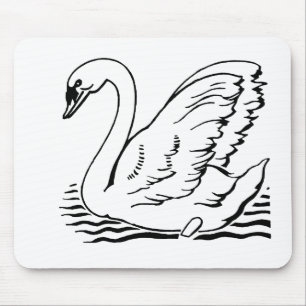 Alfombrilla De Ratón Cisne elegante