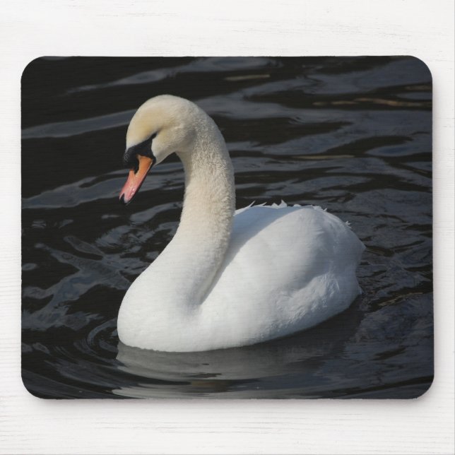 Alfombrilla De Ratón Cisne elegante 2 - mousepad (Frente)
