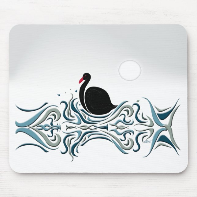 Alfombrilla De Ratón Cisne negro (Frente)