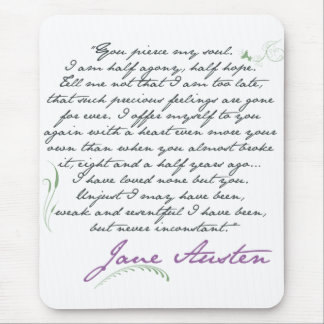 Alfombrilla De Ratón Cita #1 de la persuasión de Jane Austen