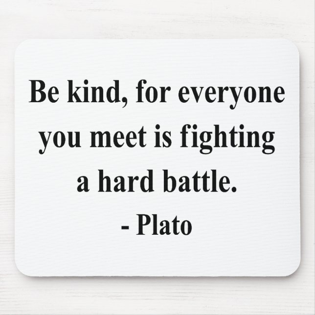 Alfombrilla De Ratón Cita 1a de Platón (Frente)