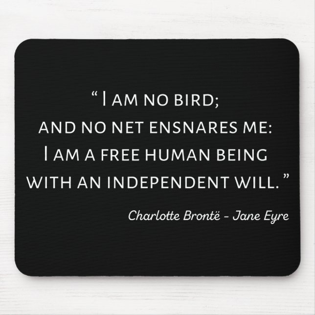 Alfombrilla De Ratón Cita 2 de Jane Eyre - Estilo clásico (Frente)