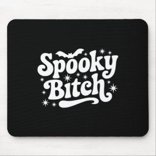 Alfombrilla De Ratón Cita de bruja de Retro de Halloween que dice regal