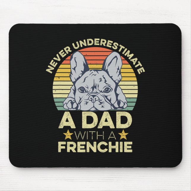 Alfombrilla De Ratón Cita de Bulldog francés para tu padre francés (Frente)