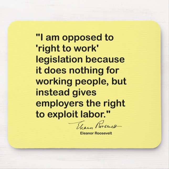 Alfombrilla De Ratón Cita de Eleanor Roosevelt (Frente)