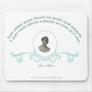 Alfombrilla De Ratón Cita de Jane Austen
