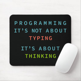 Alfombrilla De Ratón Cita de mentalidad de programación para programado