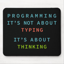 Alfombrilla De Ratón Cita de mentalidad de programación para programado