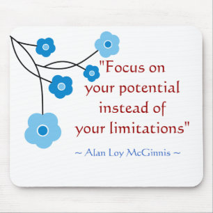 Alfombrilla De Ratón Cita de motivación inspiradora Mousepad