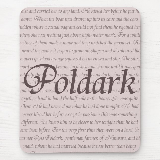 Alfombrilla De Ratón Cita de Poldark (Frente)