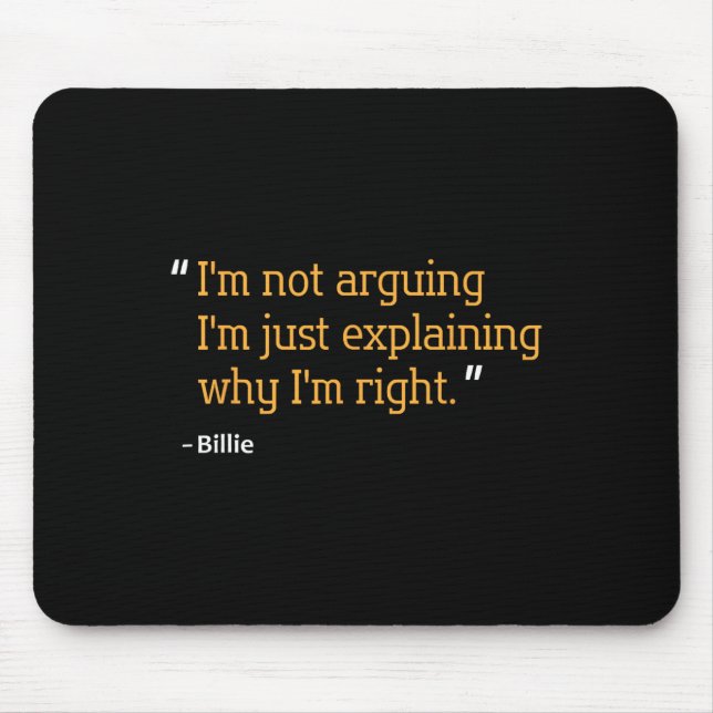 Alfombrilla De Ratón Cita de regalo Divertido Cumpleaños Idea de nombre (Frente)