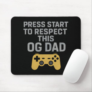Alfombrilla De Ratón Cita de respeto de Retro Gamer Dad