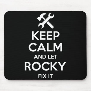 Alfombrilla De Ratón Cita de Rocky Fix Divertida Cumpleaños Nombre Pers