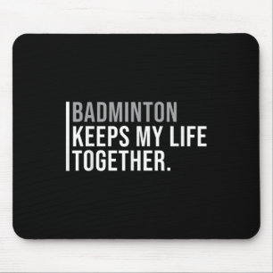 Alfombrilla De Ratón Cita del jugador de Badminton Hobby Badminton