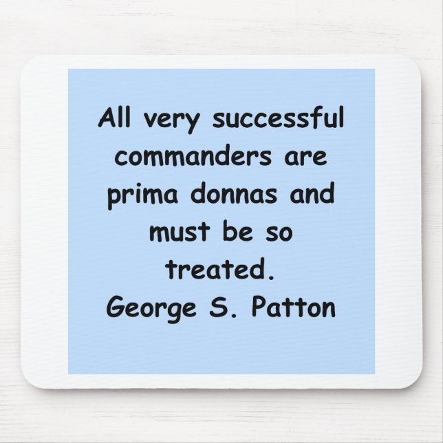 Alfombrilla De Ratón cita del patton de George s (Frente)