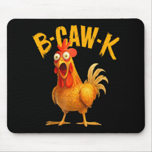 Alfombrilla De Ratón Cita divertida B-caw-k gran meme de gallo gallina