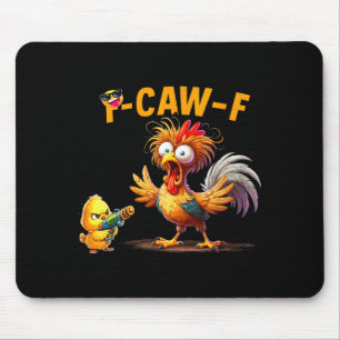 Alfombrilla De Ratón Cita Divertida de Humor de Pollo Gallo Meme Caw F 