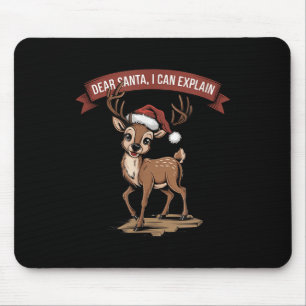 Alfombrilla De Ratón Cita divertida de Navidades - Querido Papá Noel, p