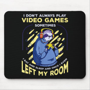 Alfombrilla De Ratón Cita divertida Slote Jugando Videojuegos Divertido