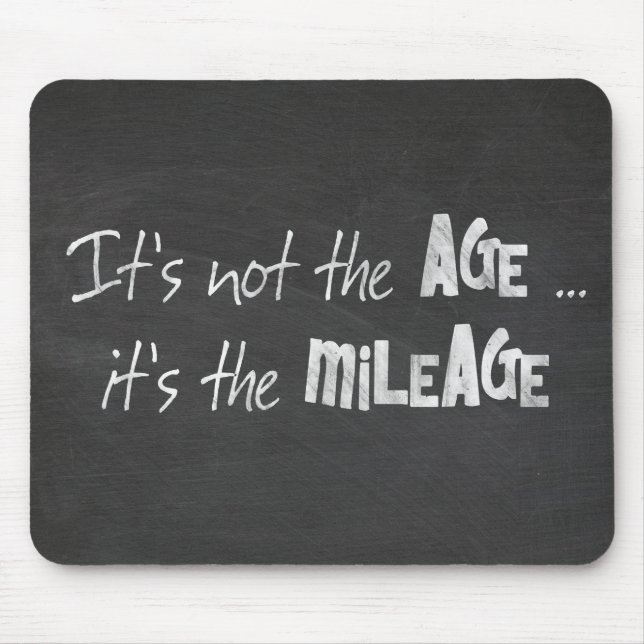 Alfombrilla De Ratón Cita divertida sobre tablón negro (Frente)