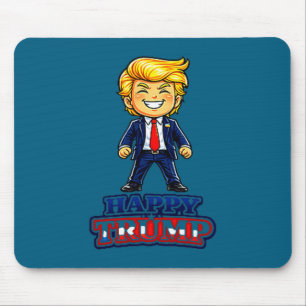 Alfombrilla De Ratón Cita feliz de Trump ilustración de Trump