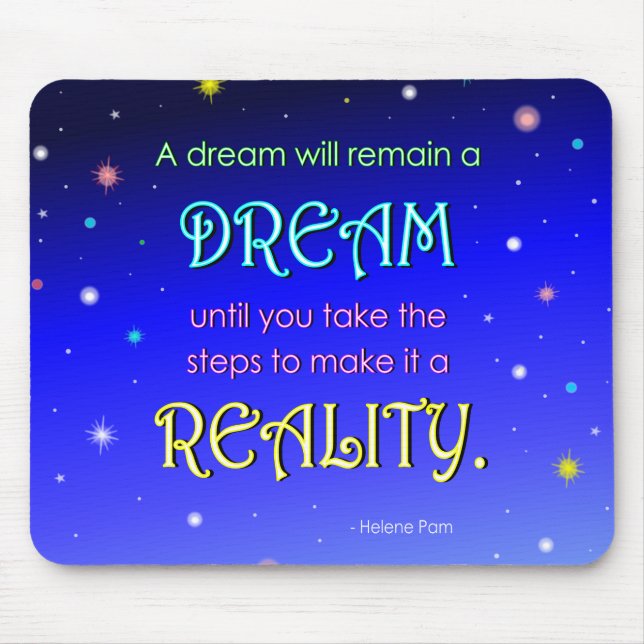 Alfombrilla De Ratón Cita ideal inspiradora Mousepad (Frente)