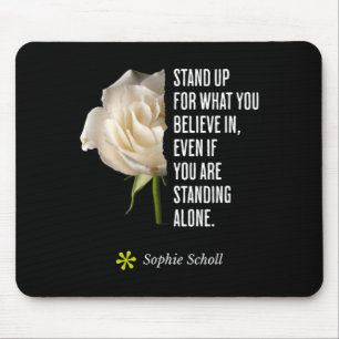 Alfombrilla De Ratón Cita Inspiradora de Oposición de Sophie Scholl