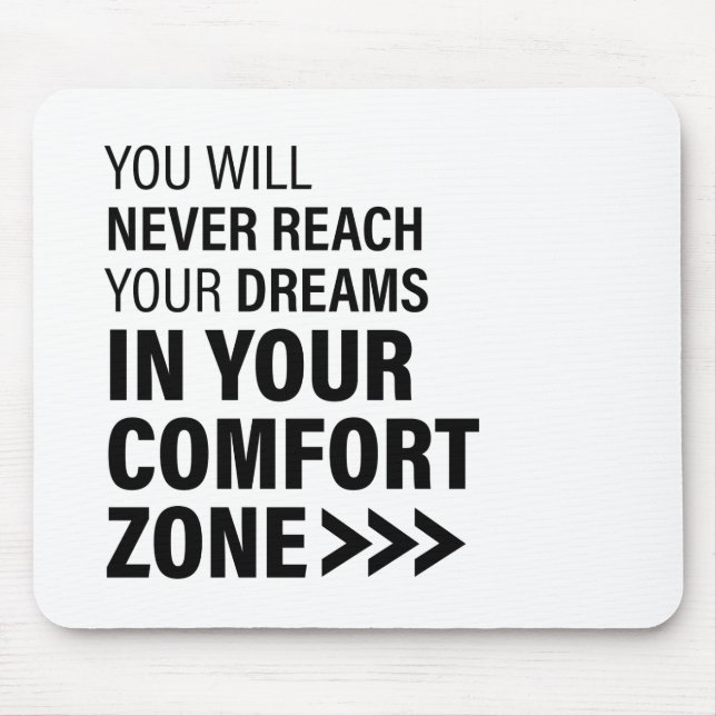 Alfombrilla De Ratón Cita motivacional El arte sueña citas famosas (Frente)