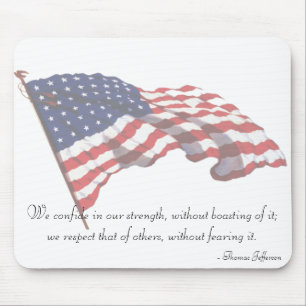 Alfombrilla De Ratón Cita Mousepad del KRW Thomas Jefferson