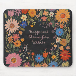 Alfombrilla De Ratón Cita positiva Mousepad - Floral
