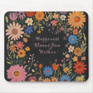 Alfombrilla De Ratón Cita positiva Mousepad - Floral