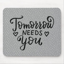 Alfombrilla De Ratón Cita sobre puntos de polka