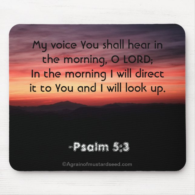 Alfombrilla De Ratón Citas de la Biblia (Frente)