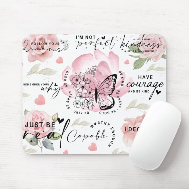 Alfombrilla De Ratón Citas inspiradoras/motivacionales (Con ratón)