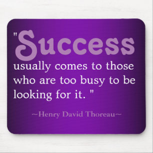 Alfombrilla De Ratón Citas inspiradoras Thoreau: Éxito